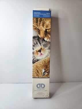 Diamond Dotz "Tender Moment" Cat Diamond Art Kit in Brown and Gray